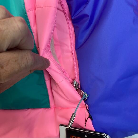 Obermeyer Womens Rhiannon Anorak Jacket Popover Down Filled Pink Size 12 - Picture 3 of 15